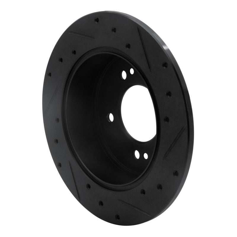 R1 Concepts R1 07-12 Kia Rondo (USA) Rear Left Drilled & Slotted Black Brake Rotor