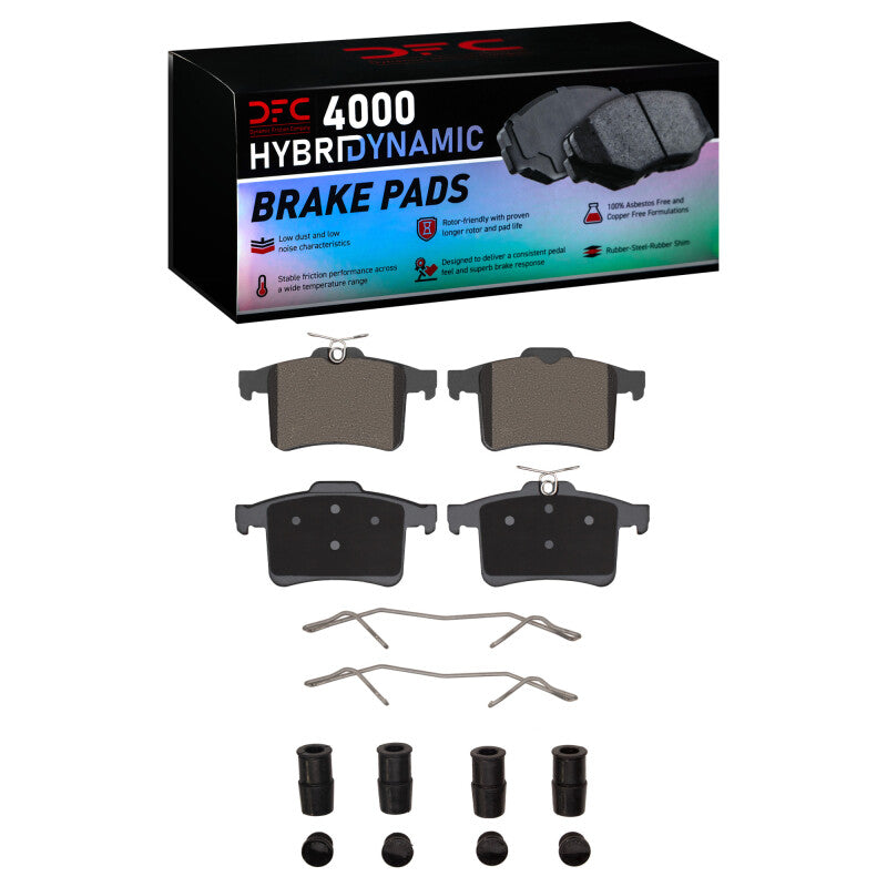 DFC 10-19 Jaguar XJ Rear 4000 HybriDynamic Brake Pads and Hardware Kit