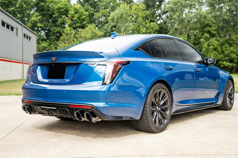 CORSA Performance Corsa 22-25 Caddy CT5-V Blackwing 3in Axle-Back - Act. Exh. - Dual Rear Exit - Twin 4.5in Tips - Blk