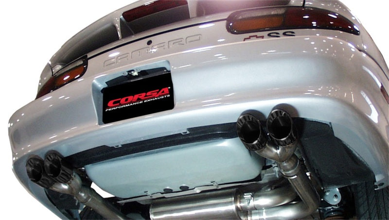 CORSA Performance Corsa 1998-2002 Chevrolet Camaro Convertible Z28 5.7L V8 LS1 Black Tip Sport Cat-Back Exhaust
