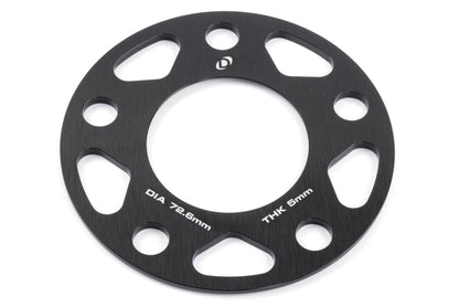 Dinan Wheel Spacers - 5x120 - 72.6mm CB - 5mm Thick (Set of 2)