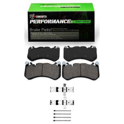 R1 Concepts R1 2007-2025 Audi RS7 Front R1 Performance Sport Pads & Hardware Kit