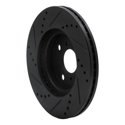 R1 Concepts R1 04-06 Scion XB Front Right Drilled & Slotted Black Brake Rotor