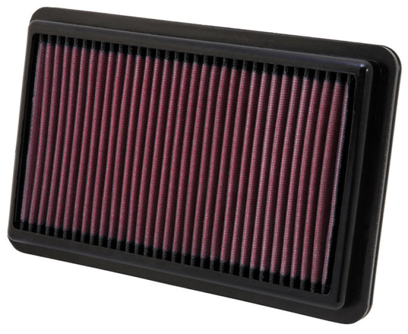 K&N Engineering K&N Replacement Air Filter 10.188in O/S Length x 6.375in O/S Width x 1.063in H for 12 Honda Civic Si