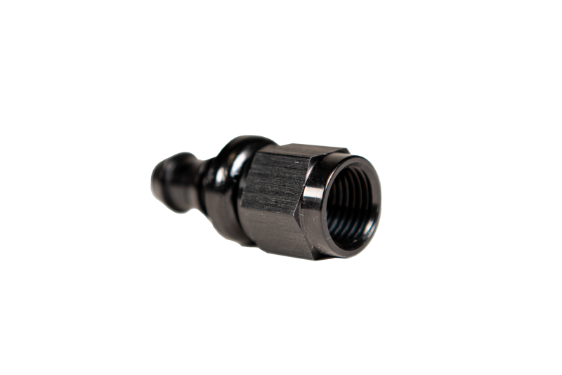 Fleece Performance Universal -8AN Straight to Hose Barb - Black