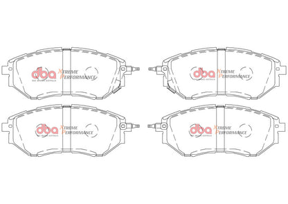 DBA 05-08 Subaru Legacy XP650 Front Brake Pads