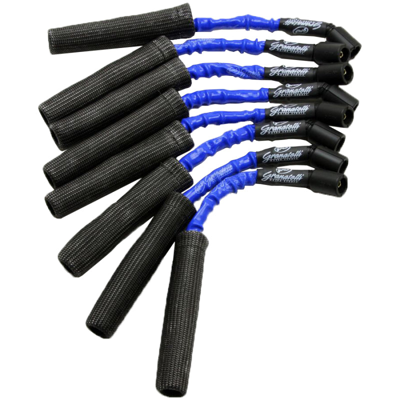 Granatelli Motor Sports Granatelli 99-23 GM LS2/LS3/LSA/LS7/LS9 Hi-Perf Coil-Near-Plug Conn Kit w/Blue Jacket/Blk Sleeve