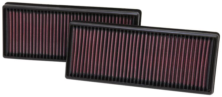 K&N Engineering K&N Replacement Air Filter 12.563in O/S Length x 5.25in O/S Width x 1.625in H (Inc 2 Filters)