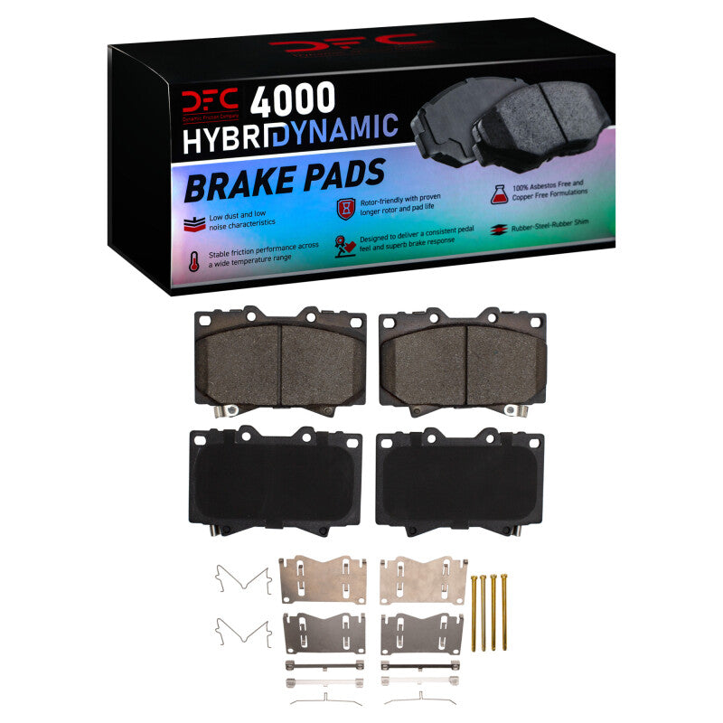 DFC 98-07 Lexus LX470 Front 4000 HybriDynamic Brake Pads and Hardware Kit