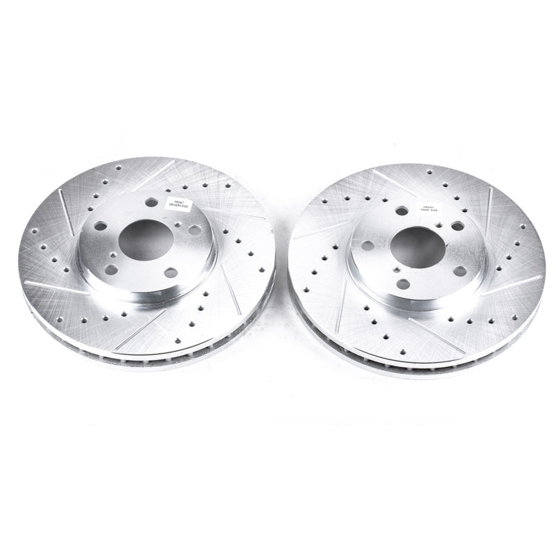 PowerStop Power Stop 93-05 Lexus GS300 Front Evolution Drilled & Slotted Rotors - Pair