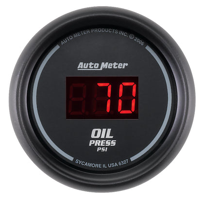 AutoMeter Gauge Kit 5 Pc. 3-3/8in. & 2-1/16in. Elec Speedo Digital Black Dial W/ Red Led