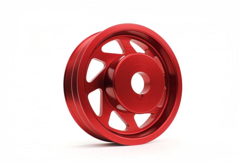 Perrin Performance PERRIN 93-14 Subaru Impreza (Incl. 02-14 WRX) / 04-21 STI Lightened Crank Pulley - Red