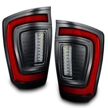 Oracle Lighting 16-23 Gen 3 Toyota Tacoma Black Series Flush Style LED Tail Lights