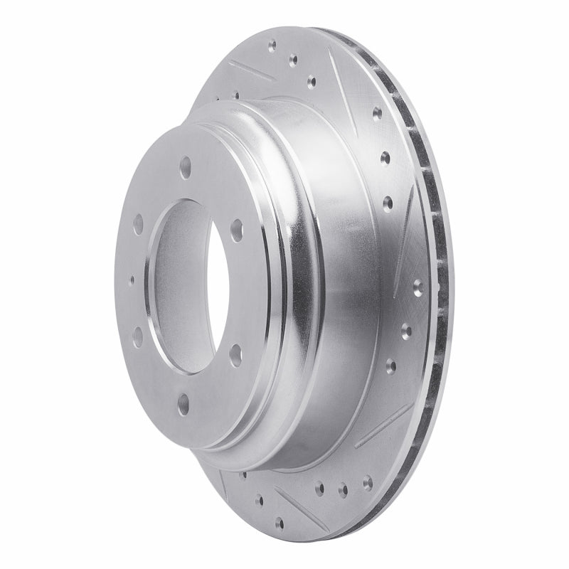 R1 Concepts R1 92-04 Acura SLX Rear Right Drilled & Slotted Silver Brake Rotor