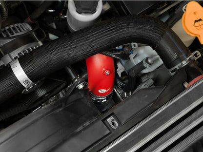 aFe BladeRunner 3in & 3-1/2in AL Hot and Cold Charge Pipe Kit Red RAM Diesel Trucks 25-26 L6-6.7L