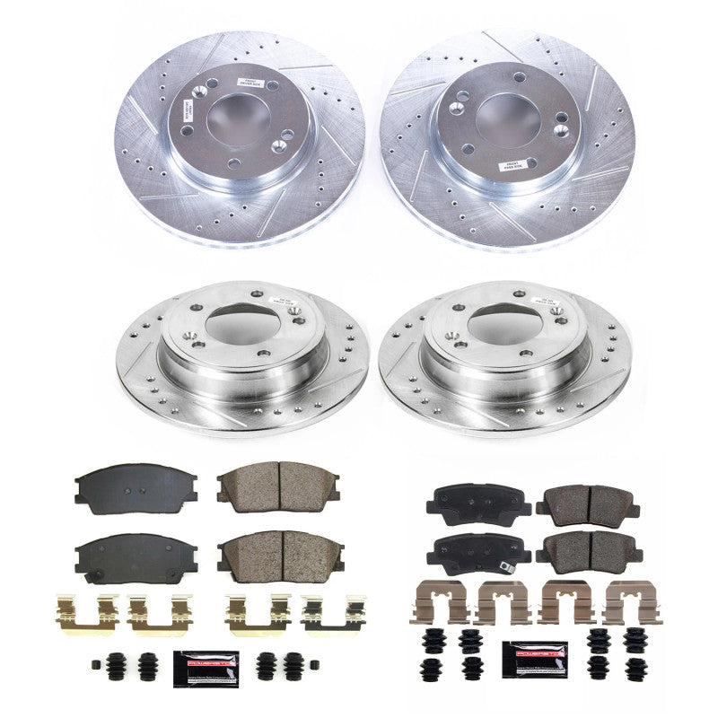 PowerStop Power Stop 20-22 Hyundai Venue Front & Rear Z23 Evolution Brake Kit