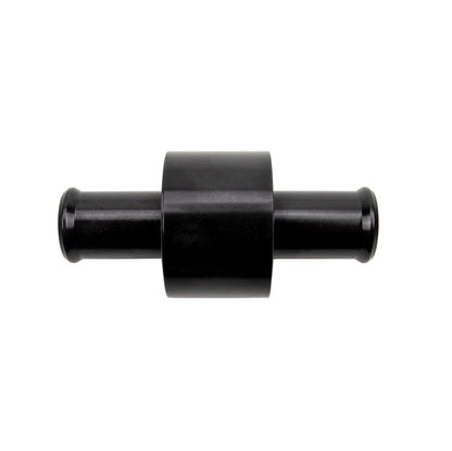 Wehrli 3/4in Hose Barb Straight w/ 1/2in NPT Port Billet Aluminum Adapter Fitting - Black Anodized