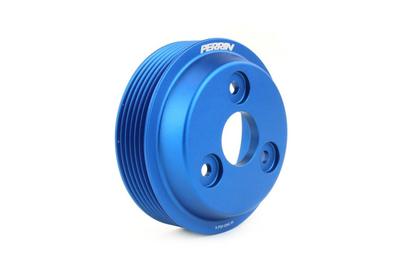 Perrin Performance PERRIN 15-21 Subaru WRX / 18-20 Crosstrek / 14-18 FXT Lightweight Water Pump Pulley - Blue