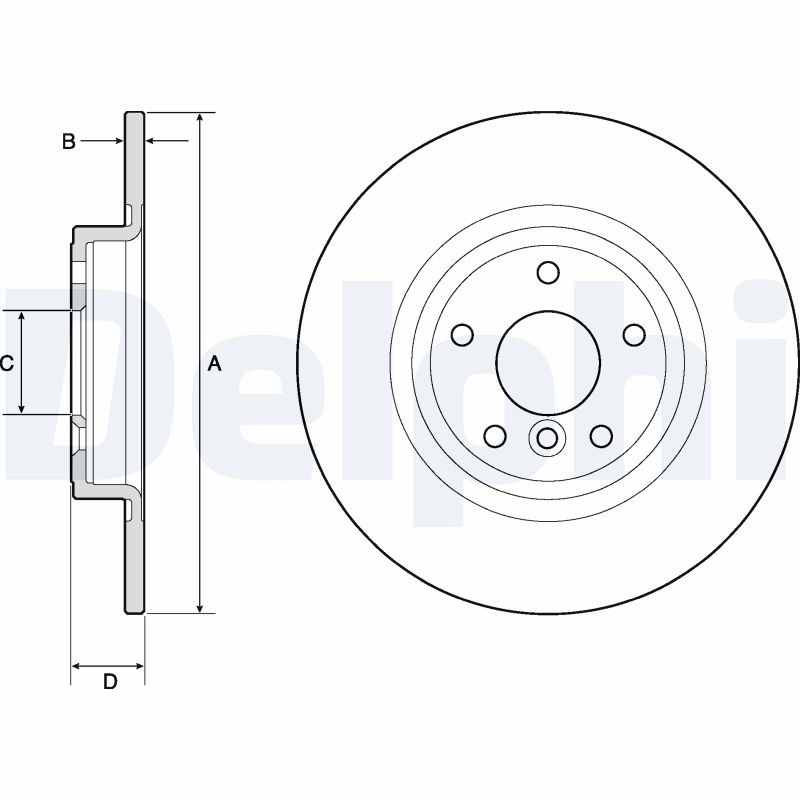 DELPHI BG4766C Brake Disc .