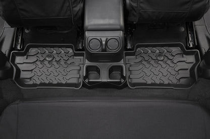 Bestop 18-26 Jeep Wrangler JL 2-Door Rear Floor Mats (Black)