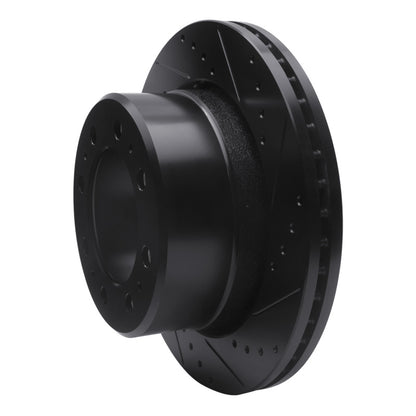 R1 Concepts R1 09-25 Dodge Ram 3500 Rear Right Drilled & Slotted Black Brake Rotor