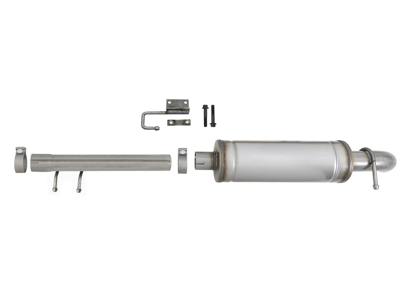 aFe Rock Basher 3in 409 SS Cat-Back Turn-Down Exhaust 12-18 Jeep Wrangler (JK) V6 3.6L/ 07-11 3.8L