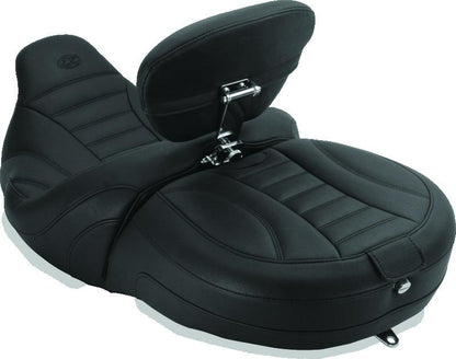 Mustang Motorcycle Mustang 00-08 Honda VT1100 Sabre, 97-08 Spirit, 87-97 Shadow, Ace 95-01 DayTripper 1PC Seat - Black