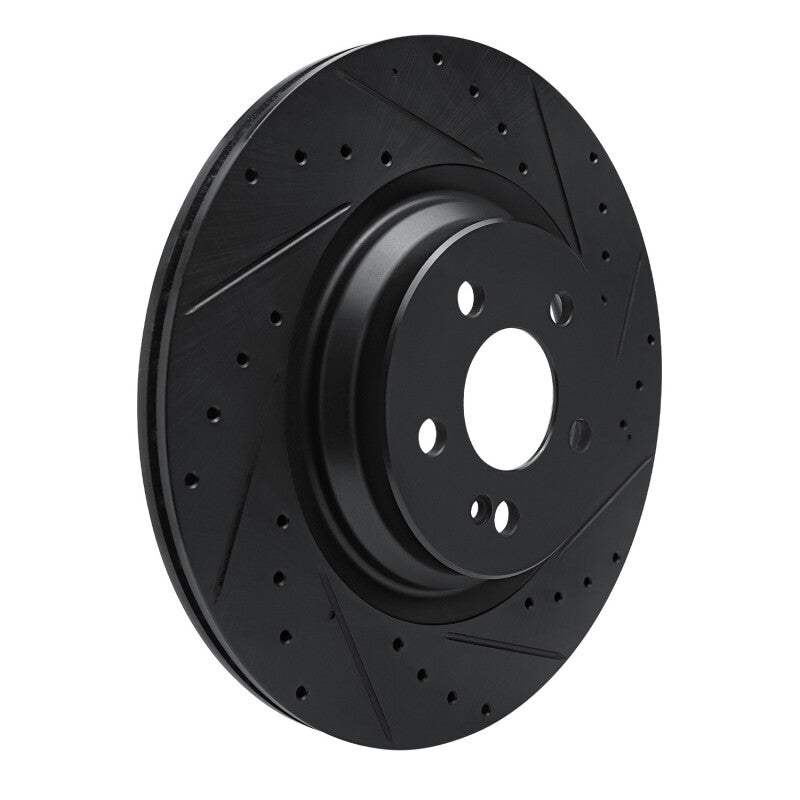 R1 Concepts R1 20-26 Mercedes-Benz GLE53 AMG Rear Right Drilled & Slotted Black Brake Rotor