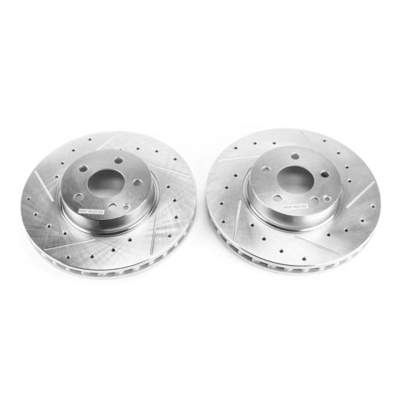 PowerStop Power Stop 2014 Mercedes-Benz C300 Front Evolution Drilled & Slotted Rotors - Pair