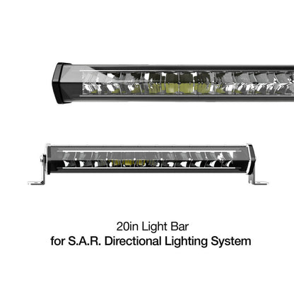 XKGLOW XK Glow White Housing SAR Light Bar - Emergency Search and Rescue Light 20In