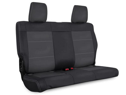 PRP Seats PRP 07-10 Jeep Wrangler JK Rear Seat Covers/2 door - Black/Grey