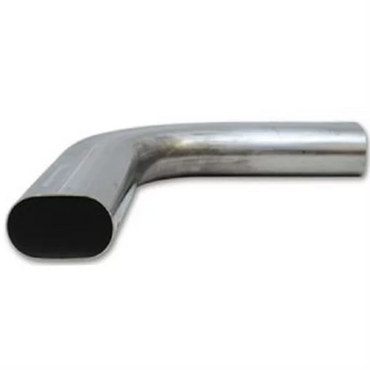 Granatelli Motor Sports Granatelli 3in Oval Stainless Steel Horizontal 90 Deg Bend 4.5in Bend Radius Tubing