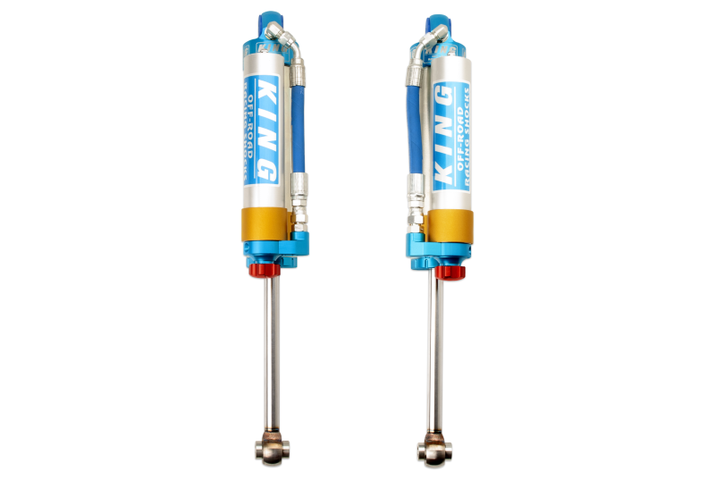 King Shocks 2005+ Nissan Frontier Rear 2.5 Dia Piggy Hose Reservoir Shock w/Adjuster (Pair)