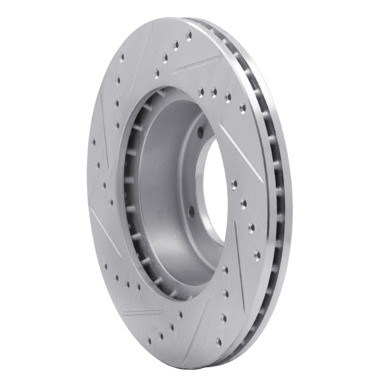 R1 Concepts R1 90-16 Land Rover Range Rover Front Right Drilled & Slotted Silver Brake Rotor