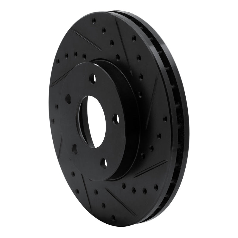 R1 Concepts R1 02-07 Nissan X-Trail (Mexico) Front Right Drilled & Slotted Black Brake Rotor