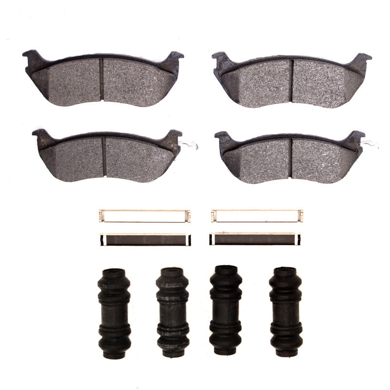 DFC 96-02 Ford Crown Victoria Rear 5000 Advanced Semi Metallic Brake Pads and Hardware Kit