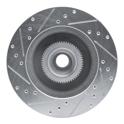 R1 Concepts R1 93-96 Dodge DAKOTA RWD Front Right Drilled & Slotted Silver Brake Rotor