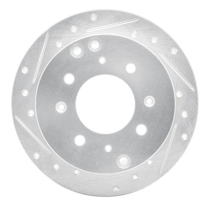 R1 Concepts R1 99-06 Hyundai SONATA Rear Left Drilled & Slotted Silver Brake Rotor