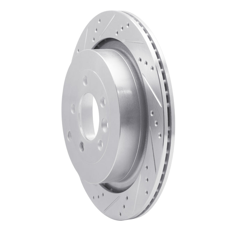 R1 Concepts R1 05-16 Land Rover Discovery (Latin America) Rear Left Drilled & Slotted Silver Brake Rotor