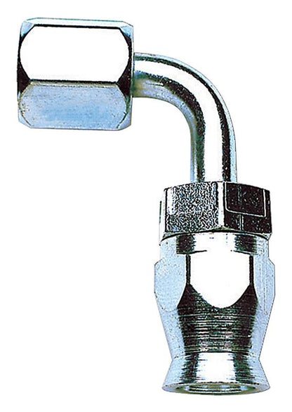 Russell Performance -10 AN Endura PowerFlex Power Steering 90 Degree Hose Ends