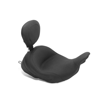 Mustang Motorcycle Mustang 08-21 Harley Electra Glide Std,Rd Glide,Rd King,Str Glide Lowdow Touring Solo Seat - Black