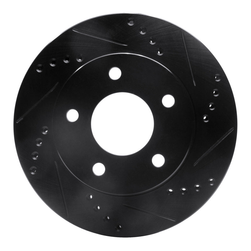 R1 Concepts R1 83-96 Buick LeSabre Front Right Drilled & Slotted Black Brake Rotor