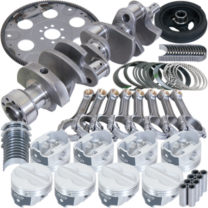 Eagle Chevy 350 1Pc 3.750in Crank 5.700in I-Beam Rod 4.040in Pistons 153 Tooth FP Balanced Assembly