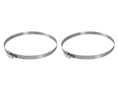 aFe Magnum FORCE Worm Gear Hose Clamps - 4-1/8in to 7in ID (Pair)