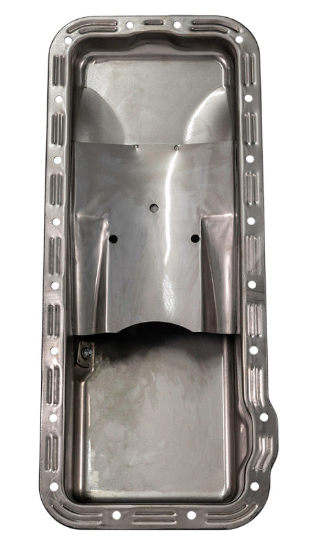 Moroso Ford 352-428 FE Stock (w/Front Sump) Wet Sump 5qt 5in Steel Oil Pan