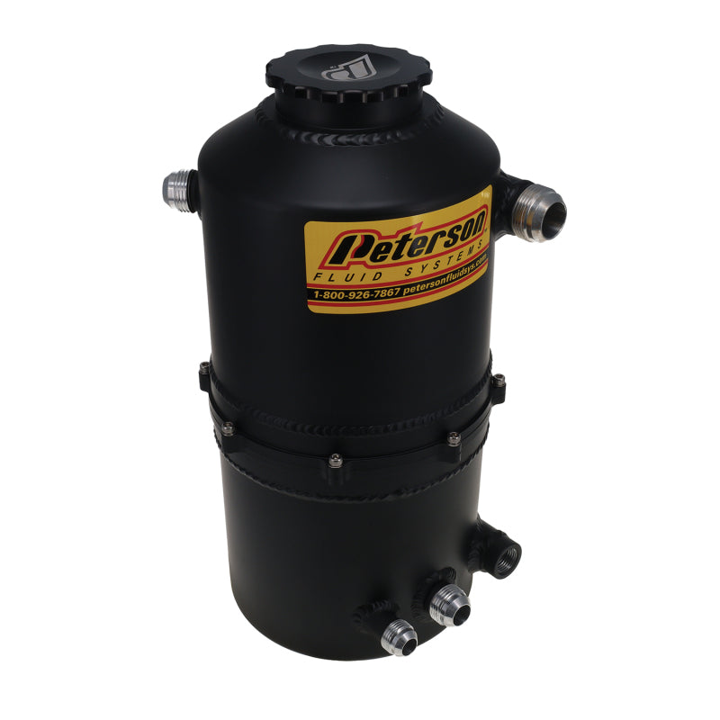 Peterson Fluid Systems Tank Drag 2.3 Gallon -12AN Single Return - Black