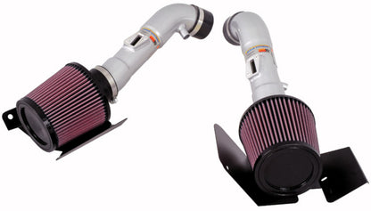 K&N Engineering K&N 07-08 350z Dual Silver Typhoon Short Ram Intake