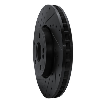 R1 Concepts R1 19-26 Mercedes-Benz A220 Front Left Drilled & Slotted Black Brake Rotor