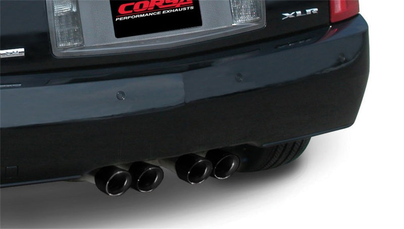CORSA Performance Corsa 2004-2008 Cadillac XLR 4.6L 25in Cat-Back Dual Rear w Twin 35in Black Pro-Series Tips