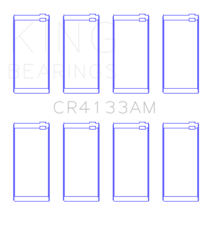 King Engine Bearings Volvo B200/B204/B230/B234 (Size +0.50mm) Connecting Rod Bearing Set
